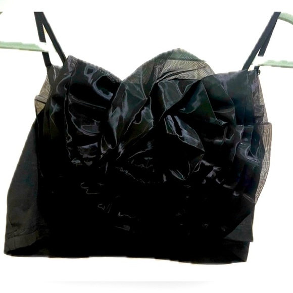 Shein Mod Women Summer Solid Black Spaghetti Strapped Cami - Picture 1 of 4